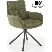 Jídelní otočné křesílko HAYES - olivově zelené