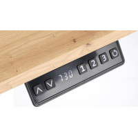 Psací stůl KEVIN s nastavitelnou výškou - dub artisan/černý