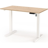 Psací stůl KEVIN s nastavitelnou výškou - dub artisan/černý