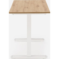 Psací stůl KEVIN s nastavitelnou výškou - dub artisan/černý