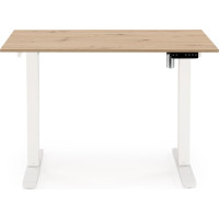 Psací stůl KEVIN s nastavitelnou výškou - dub artisan/černý