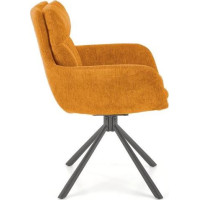 Jídelní otočné křesílko HAYES - hořčicově žluté