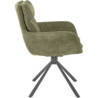 Jídelní otočné křesílko HAYES - olivově zelené