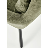 Jídelní otočné křesílko HAYES - olivově zelené