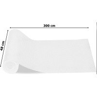 Protiskluzová podložka do zásuvky BARGO 48 x 300 cm - bílá