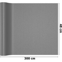 Protiskluzová podložka do zásuvky BARGO 48 x 300 cm - šedá