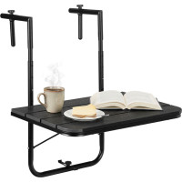 Závěsný stolek na balkon ARETTO - černý