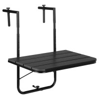 Závěsný stolek na balkon ARETTO - černý