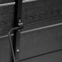 Závěsný stolek na balkon ARETTO - černý