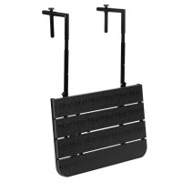 Závěsný stolek na balkon ARETTO - černý