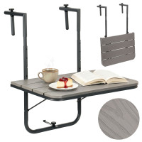 Závěsný stolek na balkon ARETTO - šedý