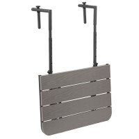 Závěsný stolek na balkon ARETTO - šedý