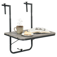 Závěsný stolek na balkon ARETTO - šedý