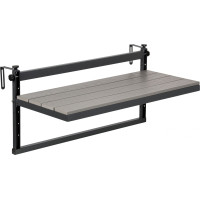 Závěsný stolek na balkon AGATTI BIS STONEWOOD - šedý