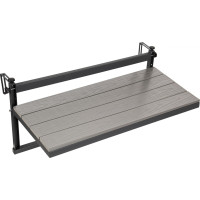 Závěsný stolek na balkon AGATTI BIS STONEWOOD - šedý