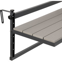 Závěsný stolek na balkon AGATTI BIS STONEWOOD - šedý