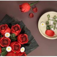 RoboTime 3D skládačka Kytice červených růží