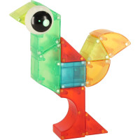 Svítící LED magnetická 3D stavebnice - 32 prvků