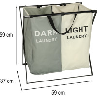 Koš na prádlo - 2 přihrádky