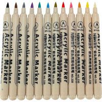 Akrylové voděodolné DIY popisovače - 12 ks