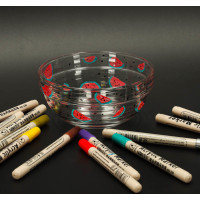 Akrylové voděodolné DIY popisovače - 12 ks