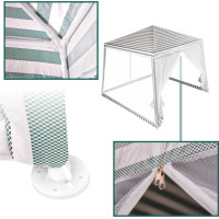 Zahradní altán s moskytiérou 3x3 m - bílý
