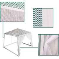 Zahradní altán s moskytiérou 3x3 m - bílý