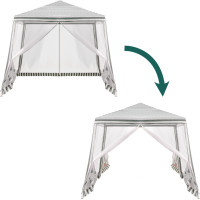 Zahradní altán s moskytiérou 3x3 m - bílý