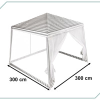 Zahradní altán s moskytiérou 3x3 m - bílý