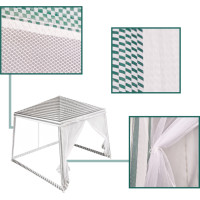 Zahradní altán s moskytiérou 3x3 m - bílý