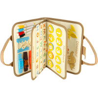 Smyslový manipulační Montessori kufřík - Dinosaur