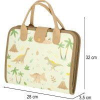 Smyslový manipulační Montessori kufřík - Dinosaur