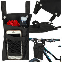 Brašna na telefon na řídítka - černá