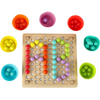 Vzdělávací Montessori kuličková mozaika - 77 prvků