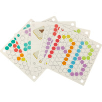 Vzdělávací Montessori kuličková mozaika - 77 prvků