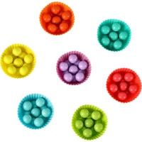 Vzdělávací Montessori kuličková mozaika - 77 prvků