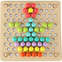 Vzdělávací Montessori kuličková mozaika - 77 prvků