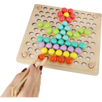 Vzdělávací Montessori kuličková mozaika - 77 prvků