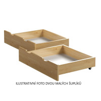 Dětská postel z masivu PAVLÍK 2 - 180x80 cm