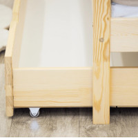 Dětská postel z masivu KARAS 2 - 180x80 cm