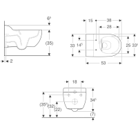Geberit GEBERIT BAMBINI WC závěsné, Rimfree, bílá 502.959.00.1