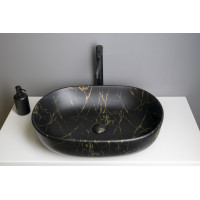 Sapho CALEO keramické umyvadlo na desku, 60x42cm, portoro mramor CA590PT