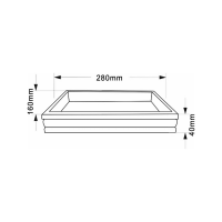 Ridder POSH miska na postavení, mramor, šedá 2234607