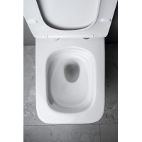 Sapho PORTO závěsná WC mísa, Vortex Rimless, 35, 5x52cm, bílá PZ102V