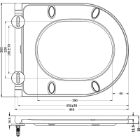 Sapho PACO WC sedátko, SLIM, Soft Close, Easy Take, bílá PCS1013