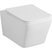 Sapho PORTO závěsná WC mísa, Vortex Rimless, 35, 5x52cm, bílá PZ102V