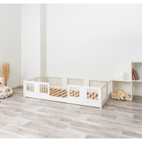 Dětská Montessori postel z masivu borovice LUNA - 200x90 cm