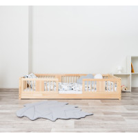 Dětská Montessori postel z masivu borovice LUNA - 200x90 cm