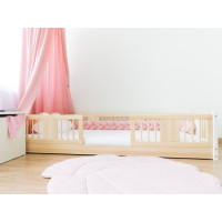 Dětská Montessori postel z masivu borovice LUNA - 180x80 cm