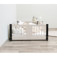 Dětská Montessori postel z masivu borovice LUNA - 200x90 cm